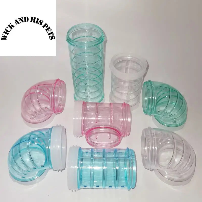 Hamster Tunnel Plastic Toy Rodent Training Channel Durable DIY Splicing Maze Tube External Pipeline for Small Animal Accessories