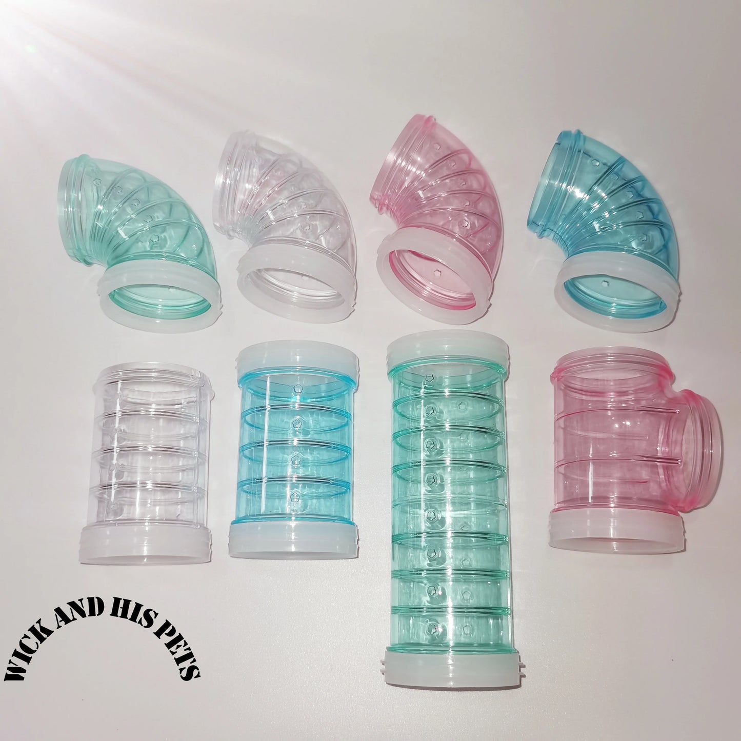 Hamster Tunnel Plastic Toy Rodent Training Channel Durable DIY Splicing Maze Tube External Pipeline for Small Animal Accessories